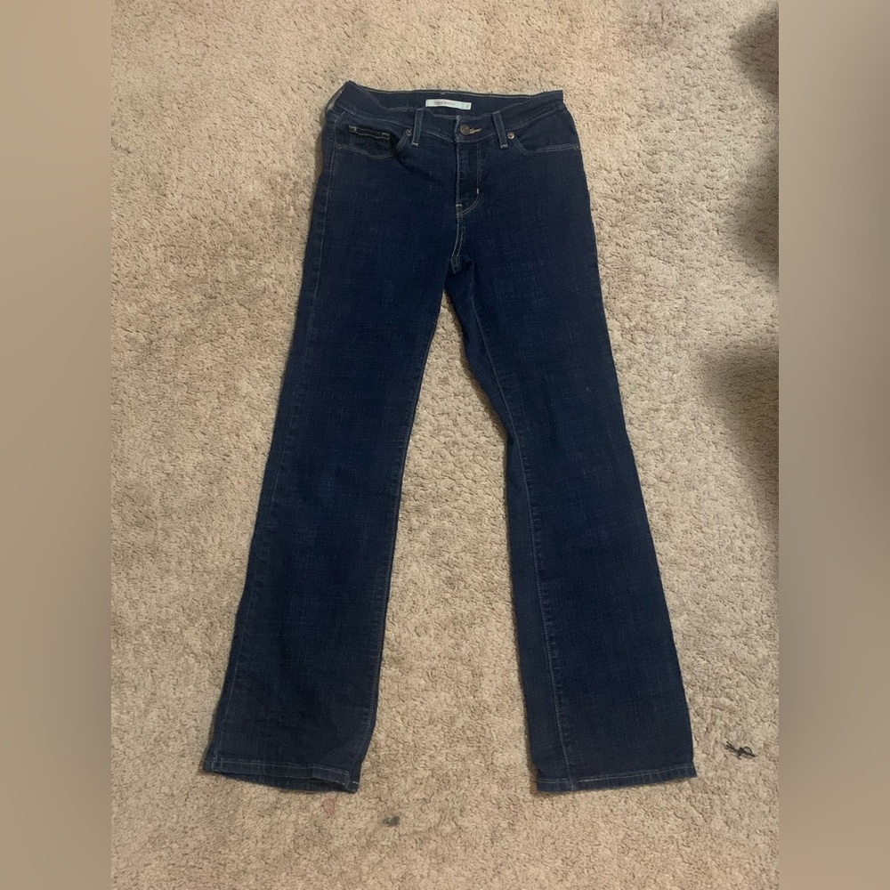 Classic bootcut blue wash Levi jeans